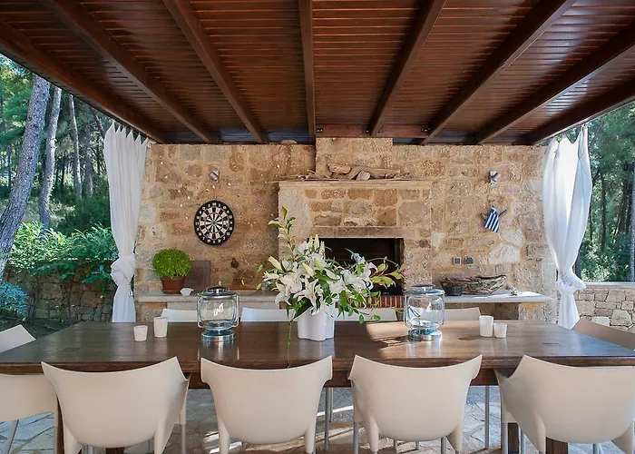 度假居 Naftilos Sani With Private Pool 撒尼海滩